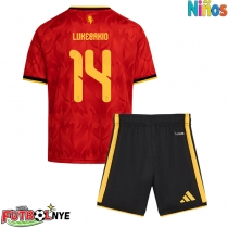 Camiseta Bélgica Dodi Lukebakio #14 Primera Equipación para niños Mundial 2026 manga corta (+ pantalones cortos)